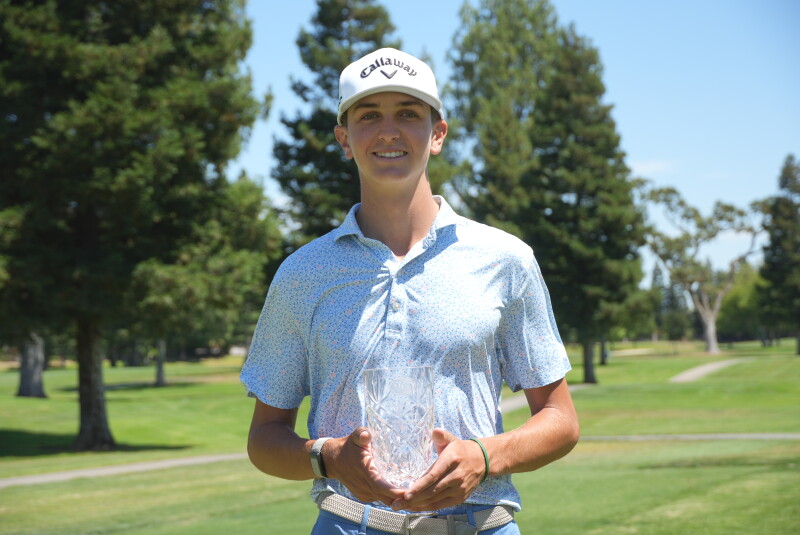 Matthew Hull with Trophy - 2025 - Elk Grove Junior Championship