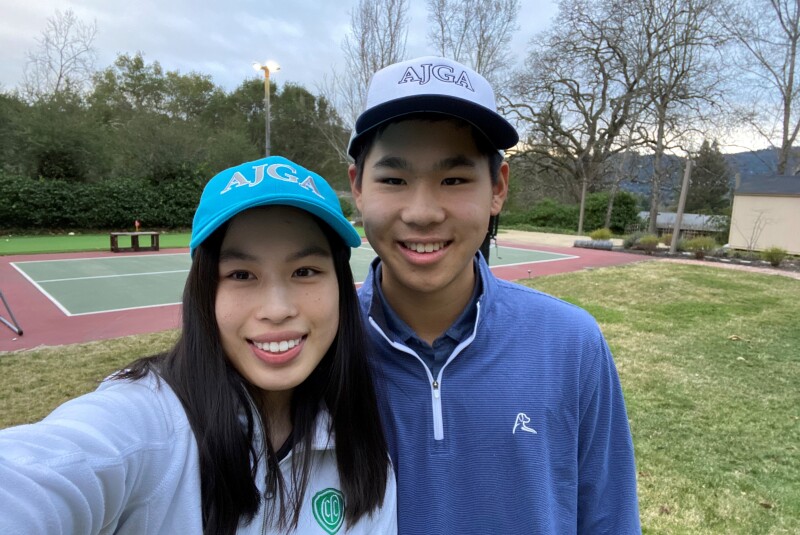 Sammy and Matthew Lin in AJGA Hats.jpg