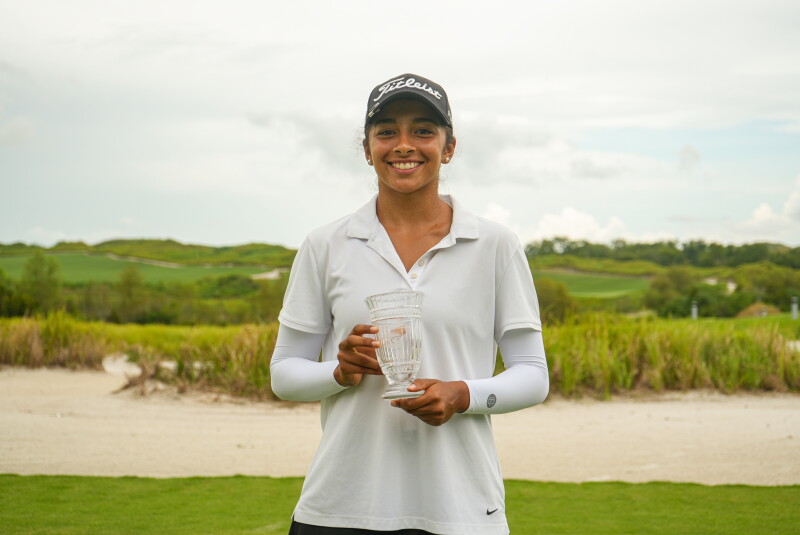 Sahana Chokshi with trophy - 2026 - Ninja Invitational hosted Janet Lin 