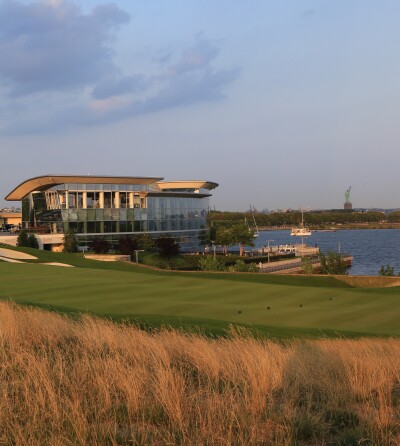Course Image - Liberty National Hole 18