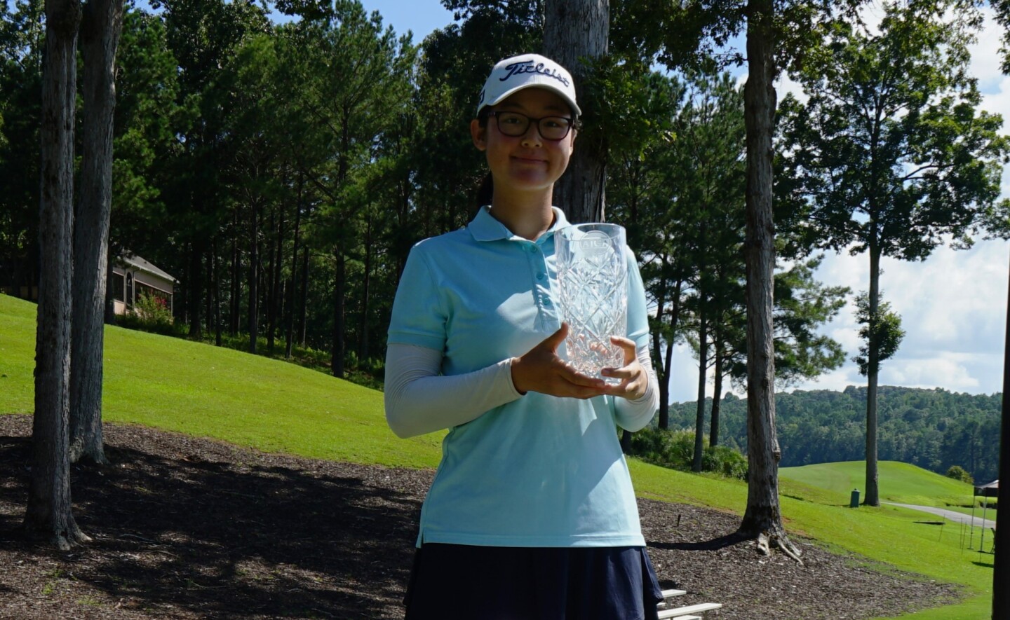 Zilin (Grace) Xu trophy photo - 2025- Billy Horschel Atlanta Classic presented by Zurich