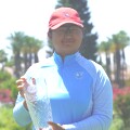 Isabella Sun with Trophy - 2025 - Visit Fresno County Junior Championship
