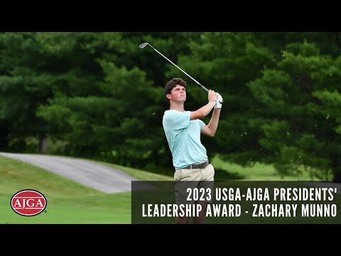 2023 USGA-AJGA Presidents' Leadership Award - Zachary Munno